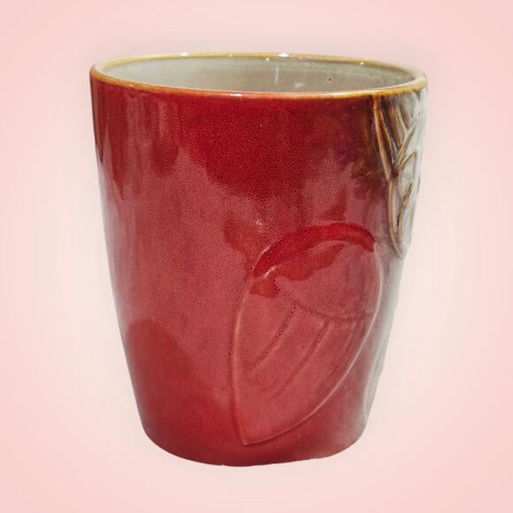 Gibson Home Owl Coffee Tea Mug Brown Glazed Pottery Rustic 16 Oz - Picture 4 of 7